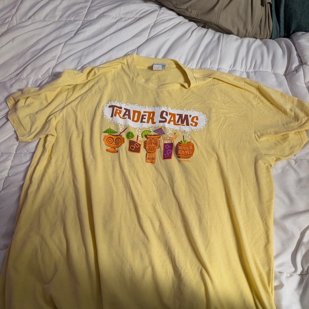 Disney Yellow Trader Sam's Short Sleeve Tee